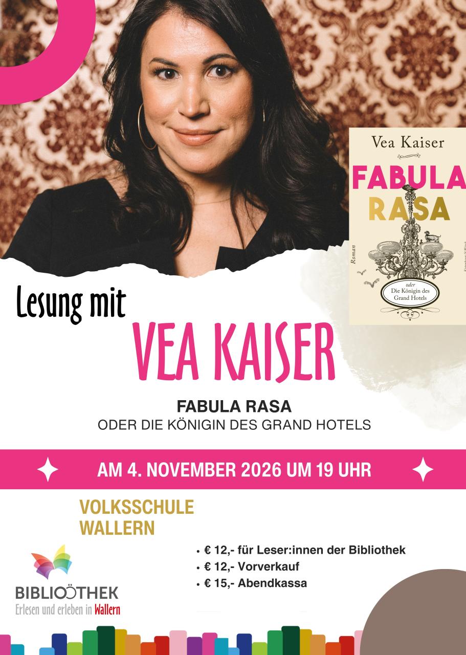 Lesung mit Vea Kaiser